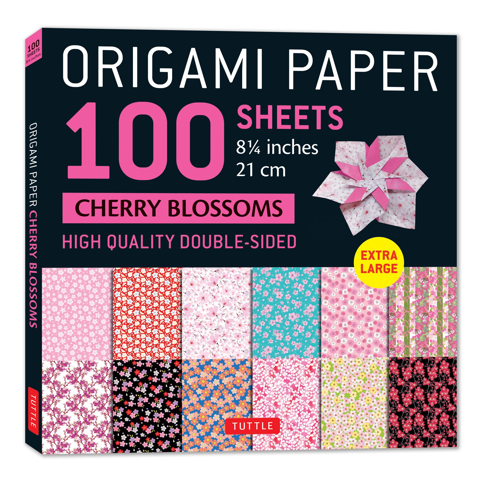 Cover image for Origami Paper 100 sheets Cherry Blossoms 8 1/4" (21 cm) ISBN 9780804857390